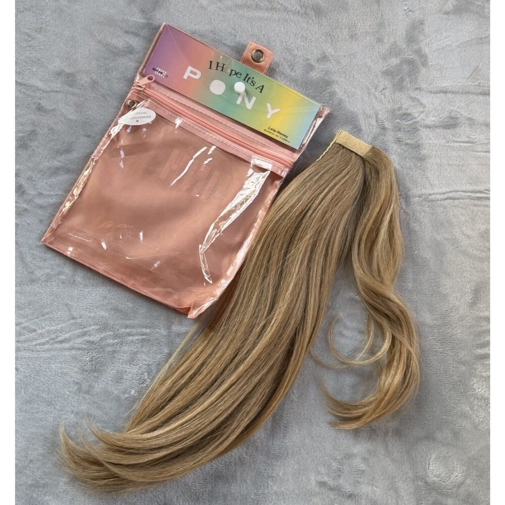 NEW Insert Name Here INH Lola Ponytail Extension Honey Blonde NEVER BEEN USED